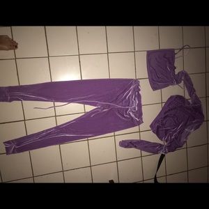 Scrap City LA 3 piece velour suit